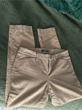 Ralph Lauren Petite Brown Houndstooth Pants